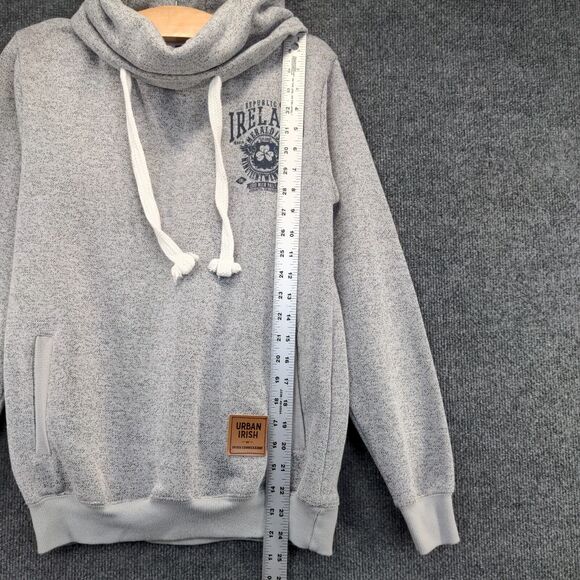 Urban Irish Republic of Ireland Knit Sweatshirt Gray Mens XS Long Sleeve - Picture 12 of 14